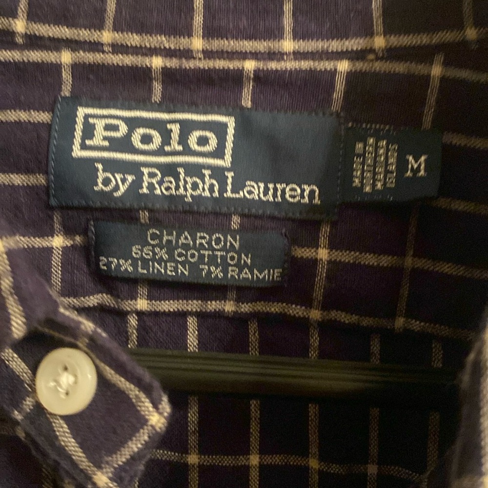 Men’s button down polo by Ralph Lauren Charon m